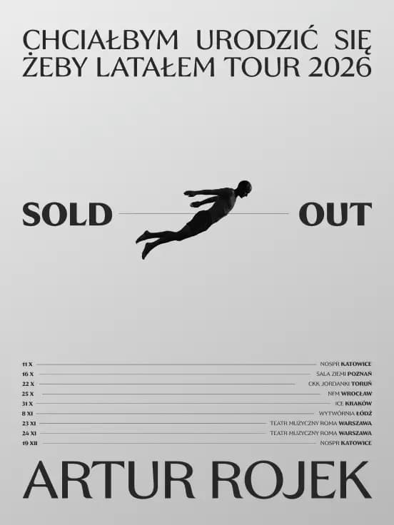 Artur Rojek „Chciałbym urodzić się żeby latałem Tour 2026”